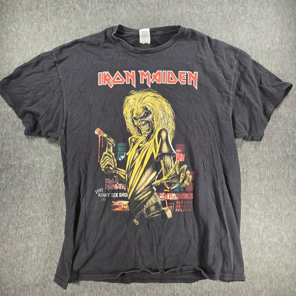 Iron Maiden Shirt Mens 2XL Black Book of Souls World Tour 2017 Graphic Band Tee